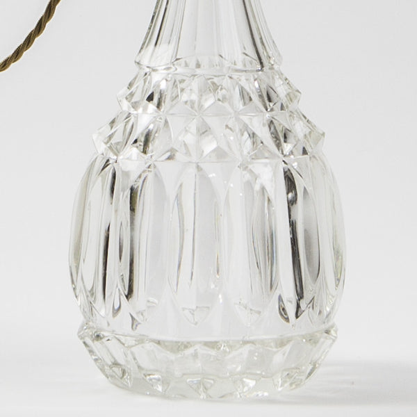 Rare Victorian Crystal Decanter Lamp