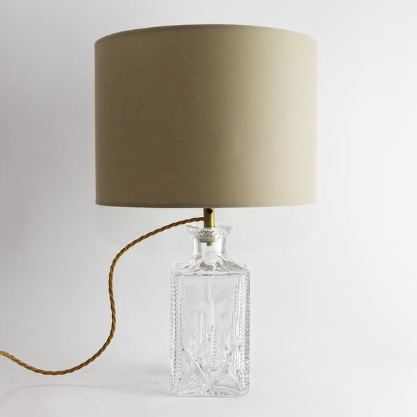 Beautiful Vintage Art Deco Crystal Lamp
