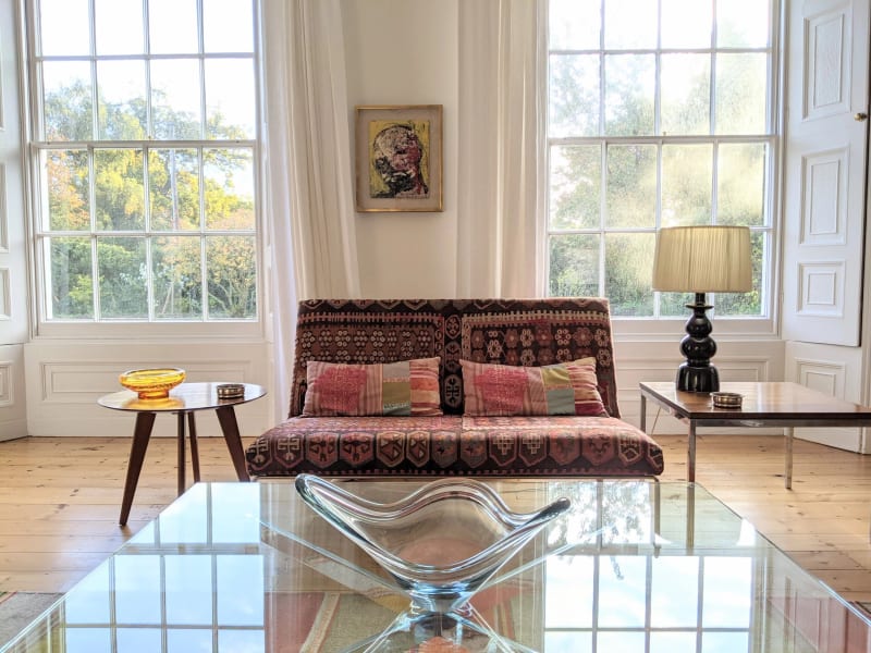 Norfolk Drawing Room, Garden View, interior by Henri Davies