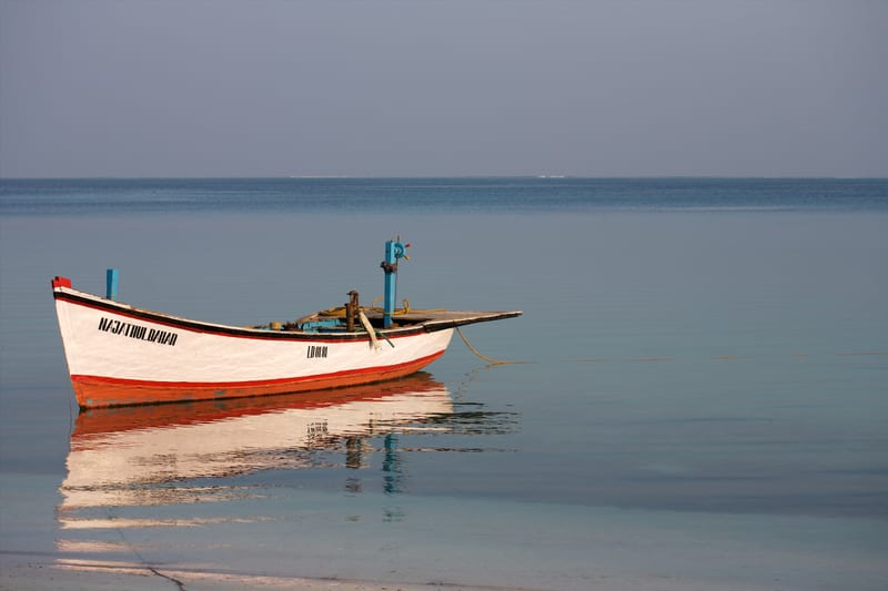 Lakshadweep Fishing Boat, photograph by Henri Davies