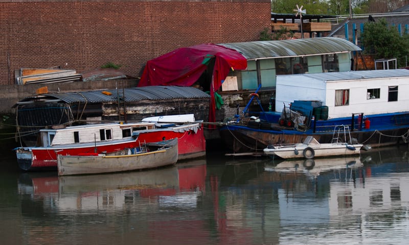 Old Boats on the Creeks, photograph by Henri Davies
